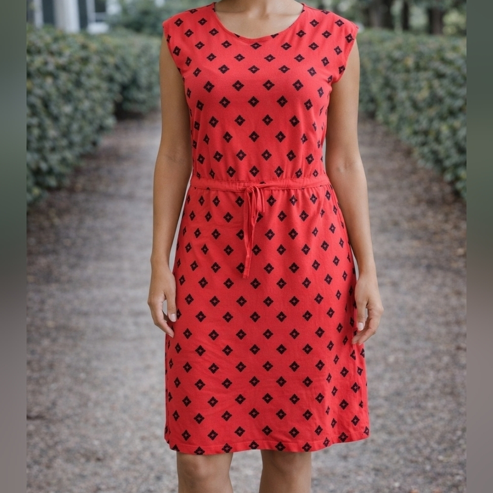 Women's Tommy Hilfiger Red and Black Dress Size XS
